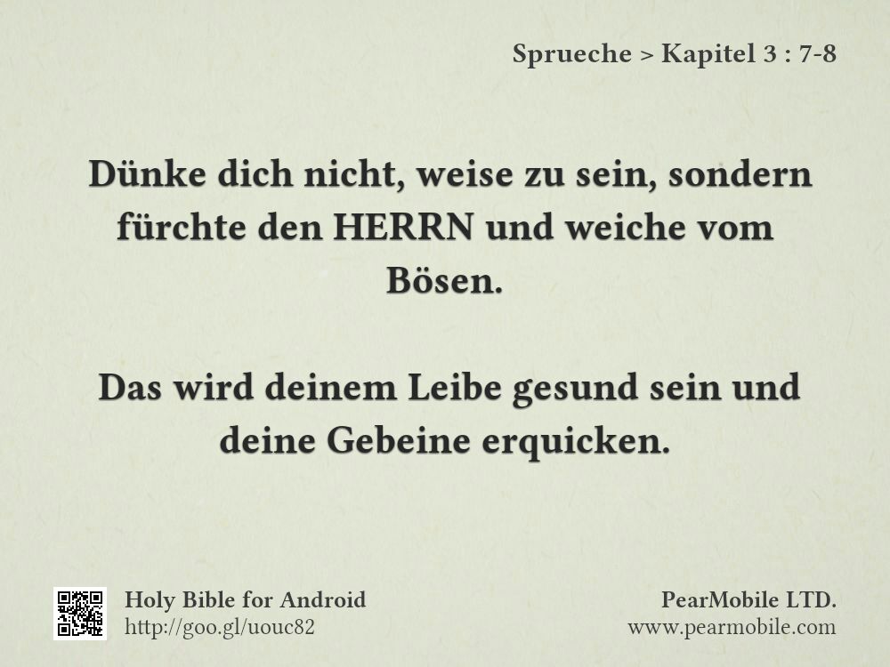 Sprueche, Kapitel 3:7-8
